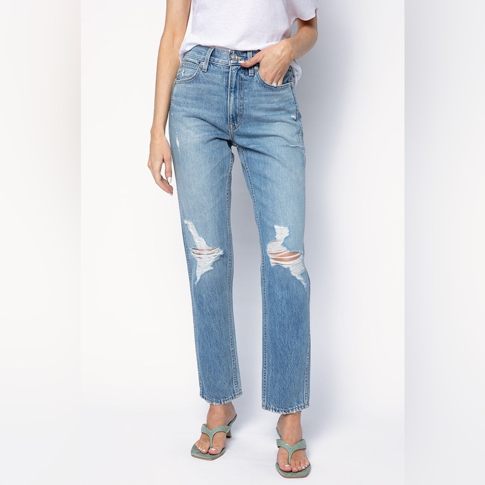 SLVRLAKE Virginia Slim Jeans in Rolling Waters Size 29 New